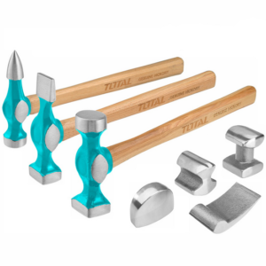 TOTAL TBAFO712 SET OF HAMMERS AND STEEL SOCKETS (7 PCS)