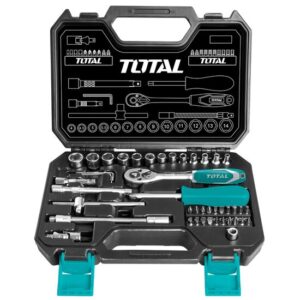 TOTAL THT121251 25 Pcs 1/2″ Socket Set