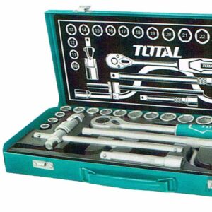TOTAL THT141253 24 Pcs 1/2″ Socket Set